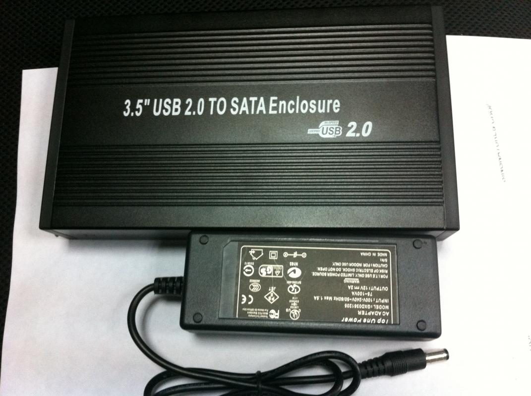 NEW 3.5 USB 2.0 to Serial ATA SATA Hard Drive Enclosure